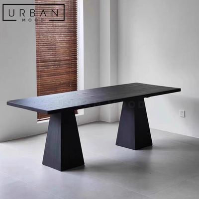 XAN Rustic Solid Wood Dining Table