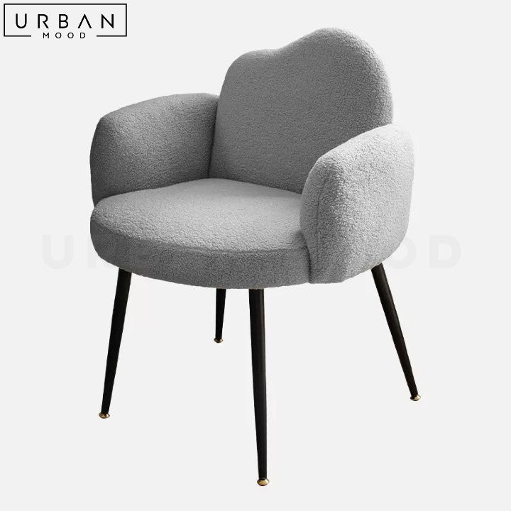 YAD Modern Boucle Study Chair