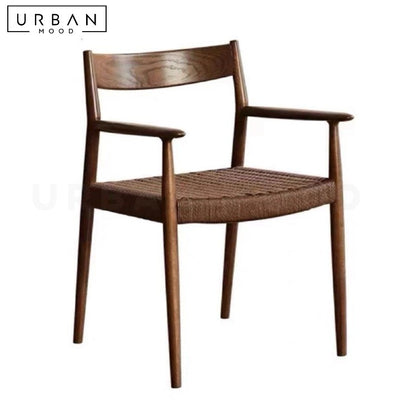 YANEZ Japandi Solid Wood Dining Chair