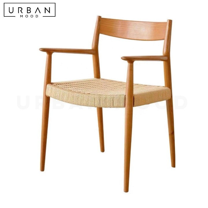 YANEZ Japandi Solid Wood Dining Chair