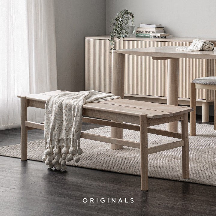 EMPIRE Modern Solid Wood Dining Bench
