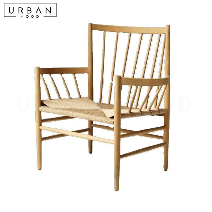 YAZMIN Vintage Solid Wood Leisure Chair