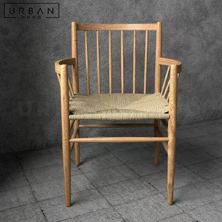 YAZMIN Vintage Solid Wood Leisure Chair