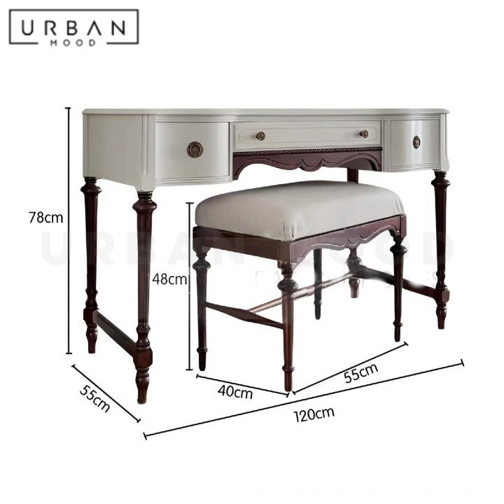 YEVA Modern Victorian Vanity Table