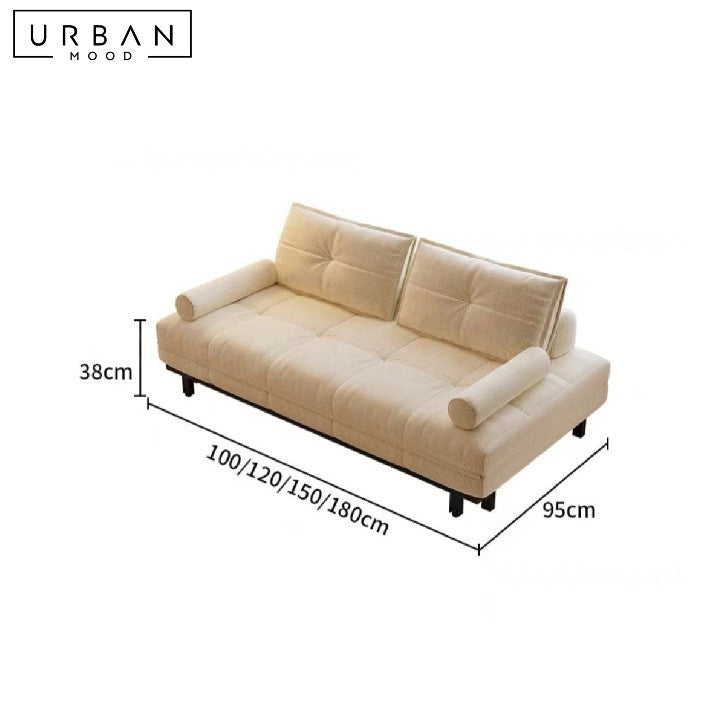 YOSRA Modern Fabric Sofa Bed (Water Resistant)