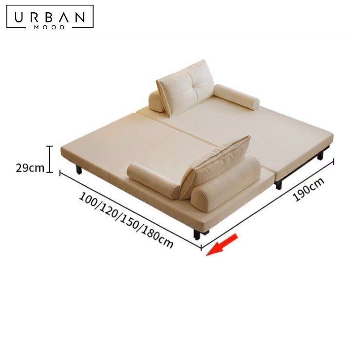 YOSRA Modern Fabric Sofa Bed (Water Resistant)