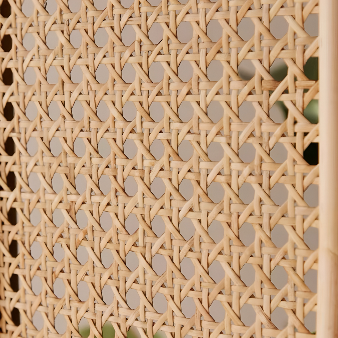YOVA Rustic Rattan Foldable Partition - Urban Mood Singapore