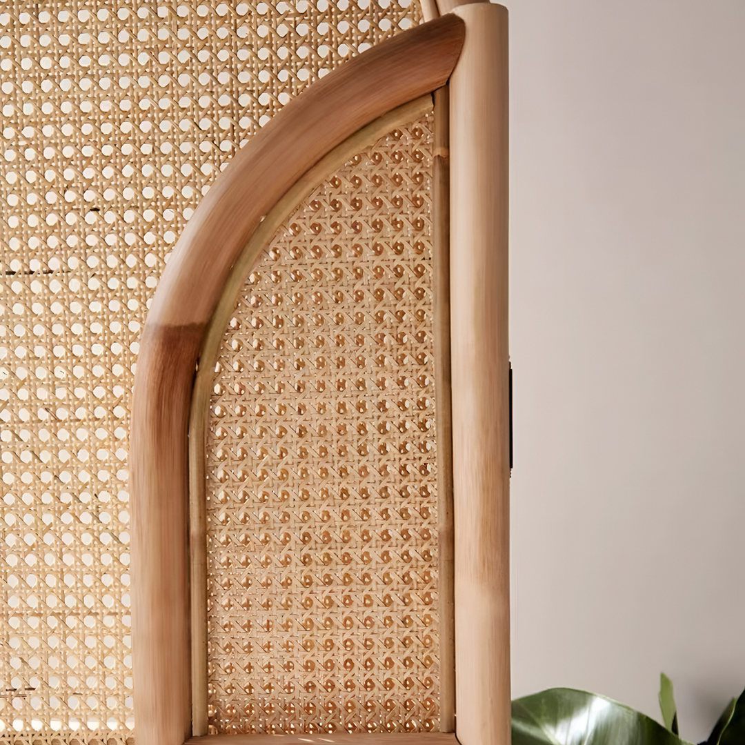 YOVA Rustic Rattan Foldable Partition - Urban Mood Singapore
