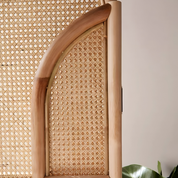 YOVA Rustic Rattan Foldable Partition - Urban Mood Singapore