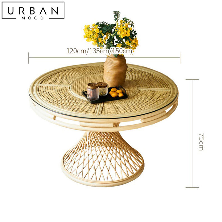 YSMIN Rattan Dining Table & Chairs