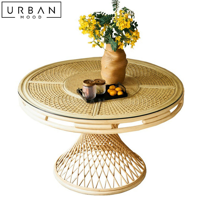 YSMIN Rattan Dining Table & Chairs