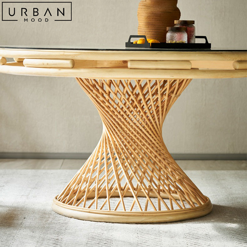 YSMIN Rattan Dining Table & Chairs