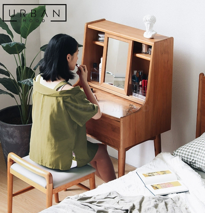 YAN Rustic Solid Wood Vanity Table