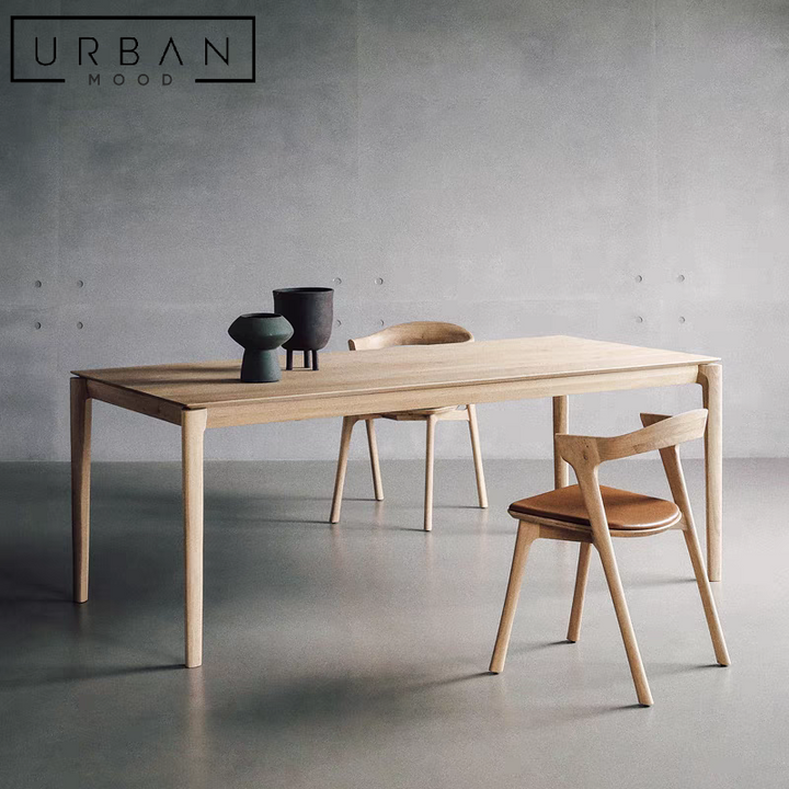 YOJI Scandinavian Solid Wood Dining Table