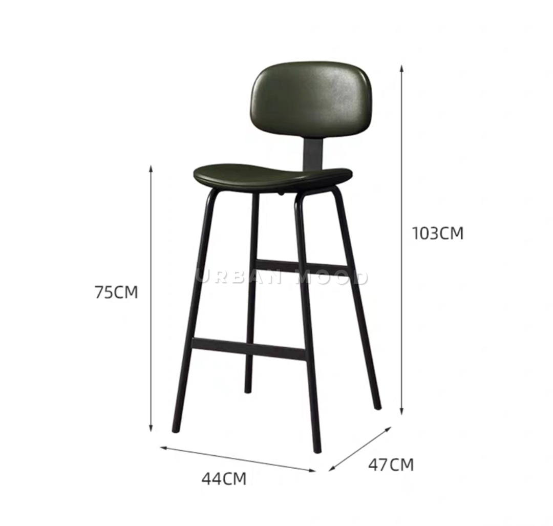 YOKE Modern Industrial Bar Stool