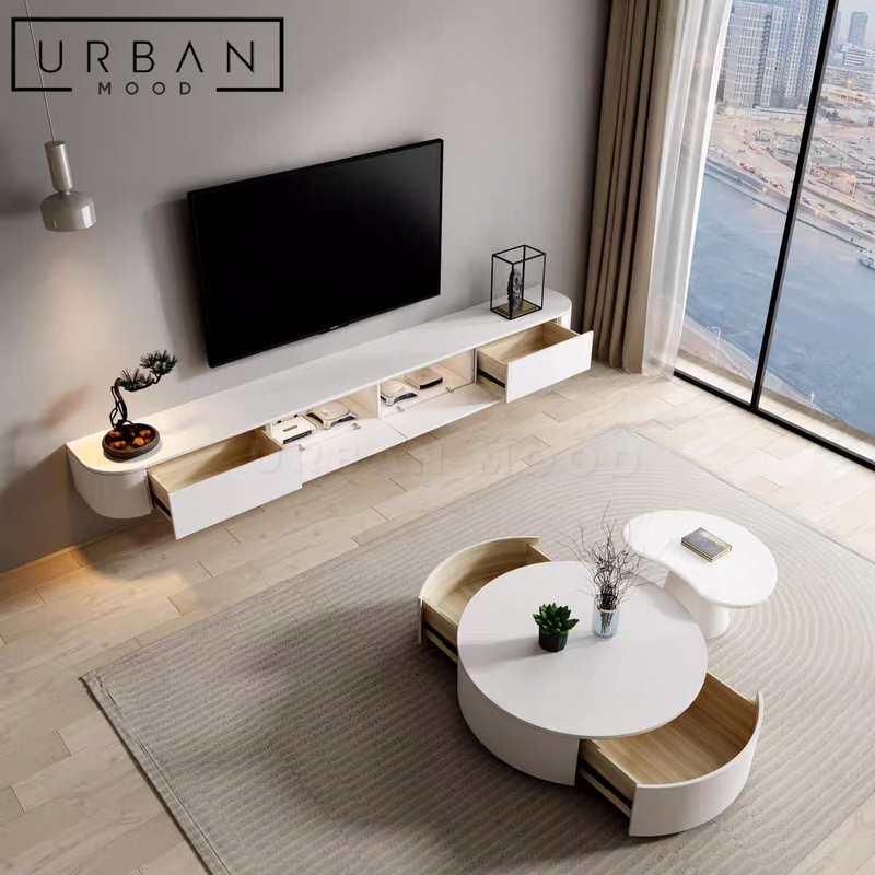 [Ready To Ship] YVES Modern Floating TV Console