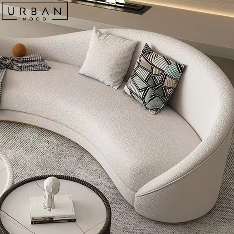 ZANI Japandi Leather Sofa