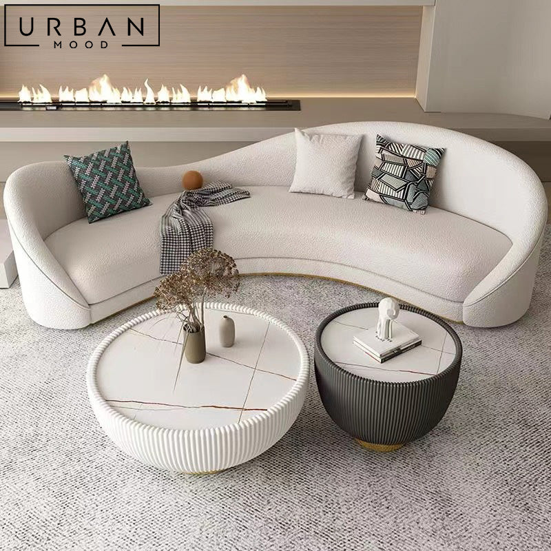 ZANI Japandi Leather Sofa