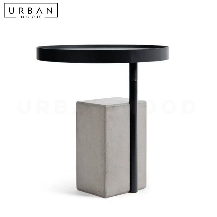 ZAIUS Modern Concrete Side Table