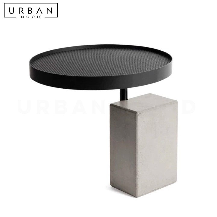 ZAIUS Modern Concrete Side Table