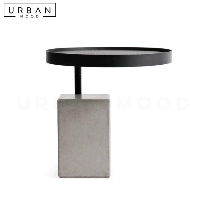 ZAIUS Modern Concrete Side Table