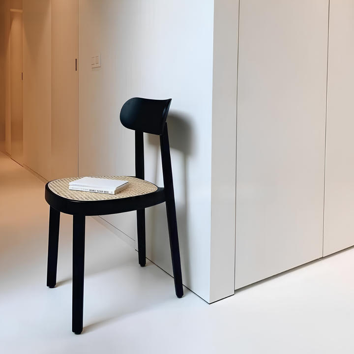 ZAREL Nordic Rattan Dining Chair - Urban Mood Singapore