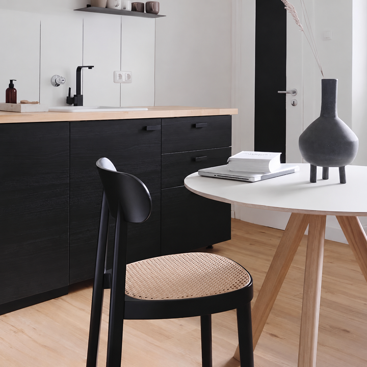 ZAREL Nordic Rattan Dining Chair - Urban Mood Singapore
