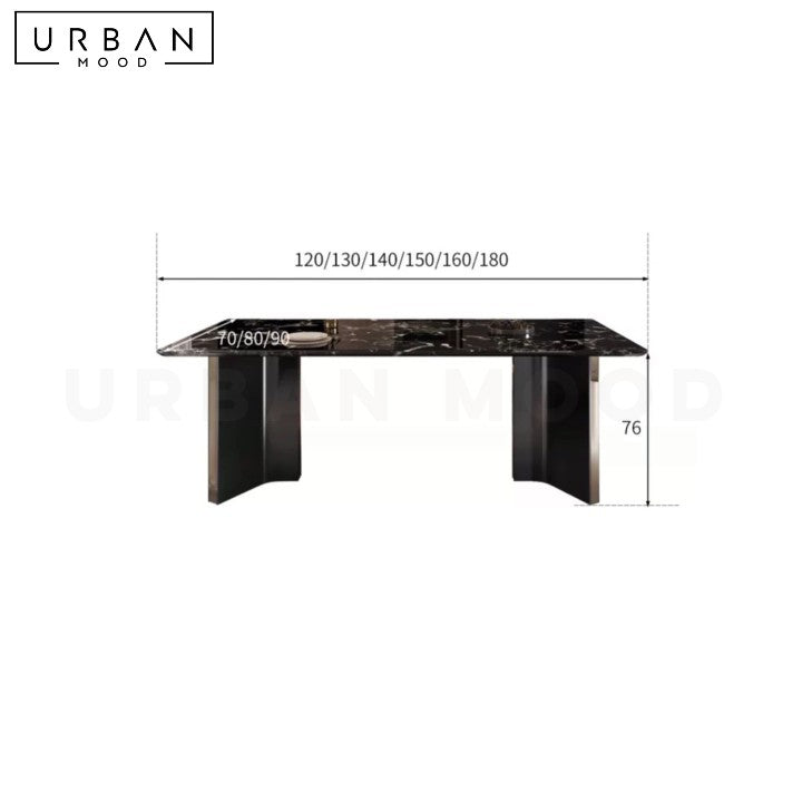 LUNER Modern Marble Dining Table