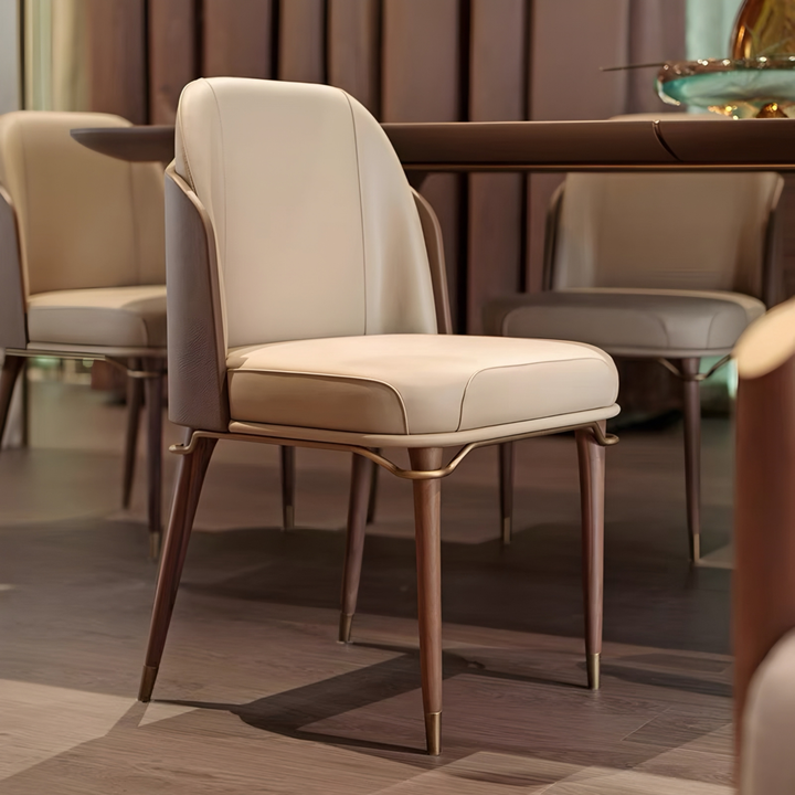 ZAVI Modern Leather Dining Chair - Urban Mood Singapore