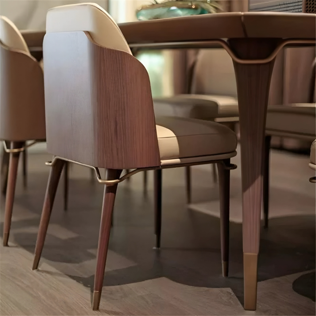 ZAVI Modern Leather Dining Chair - Urban Mood Singapore