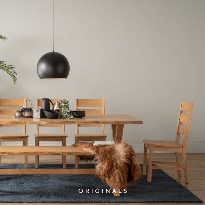 ZENEPE Scandinavian Solid Wood Dining Chair (Set of 2)