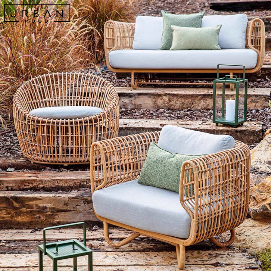 ZENO Modern Outdoor Rattan Sofa