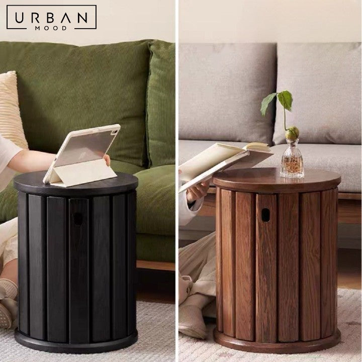 ZHO Scandinavian Solid Wood Stackable Side Table Stool – Urban Mood