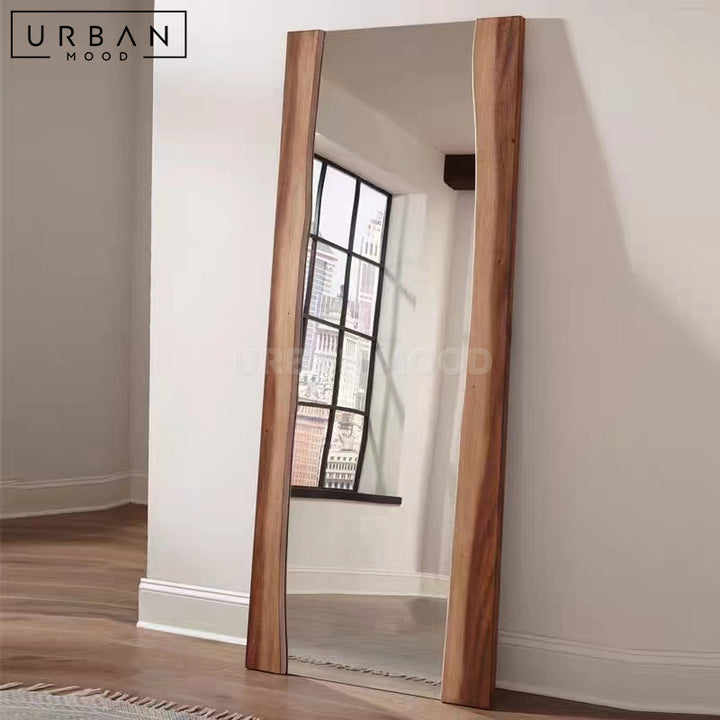 ZING Rustic Solid Wood Standing Mirror