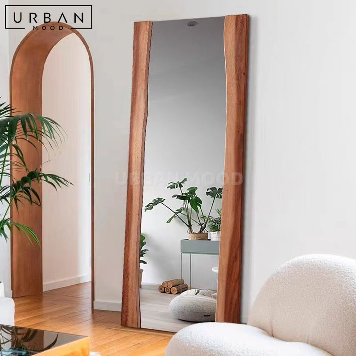 ZING Rustic Solid Wood Standing Mirror