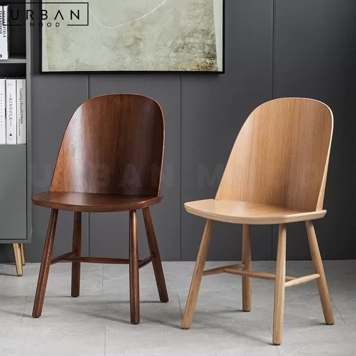 ZOE Japandi Solid Wood Dining Chair