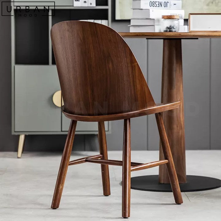 ZOE Japandi Solid Wood Dining Chair