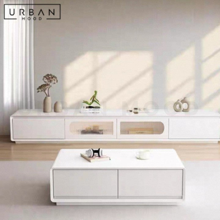 SUZY Modern TV Console & Coffee Table