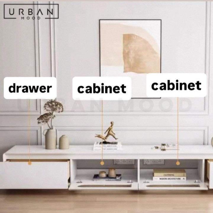 SUZY Modern TV Console & Coffee Table