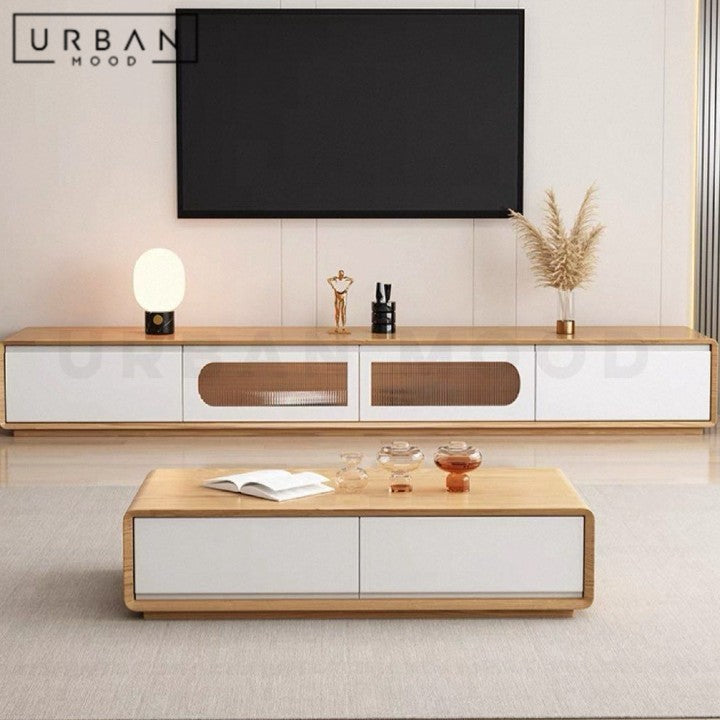 SUZY Modern TV Console & Coffee Table
