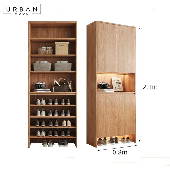 ZYGGIE Modern Full Height Shoe Cabinet