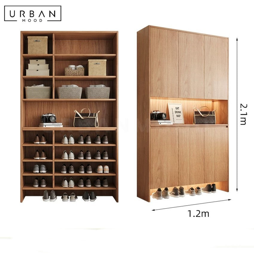 ZYGGIE Modern Full Height Shoe Cabinet