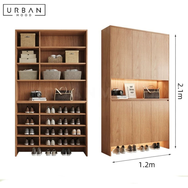ZYGGIE Modern Full Height Shoe Cabinet