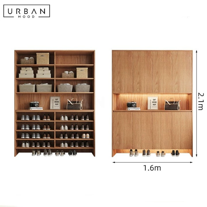 ZYGGIE Modern Full Height Shoe Cabinet