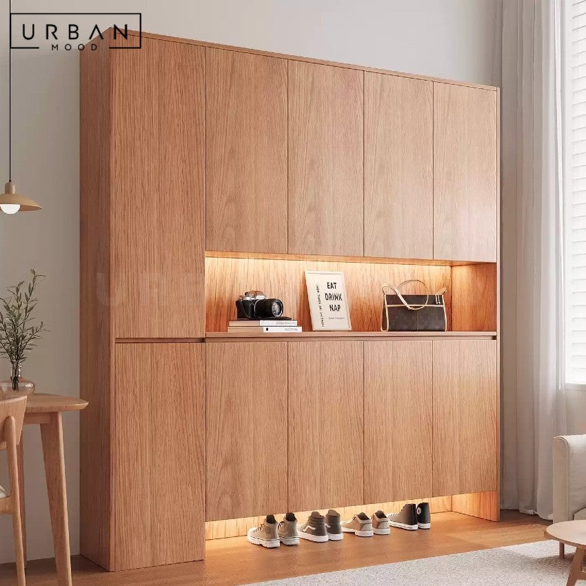 ZYGGIE Modern Full Height Shoe Cabinet