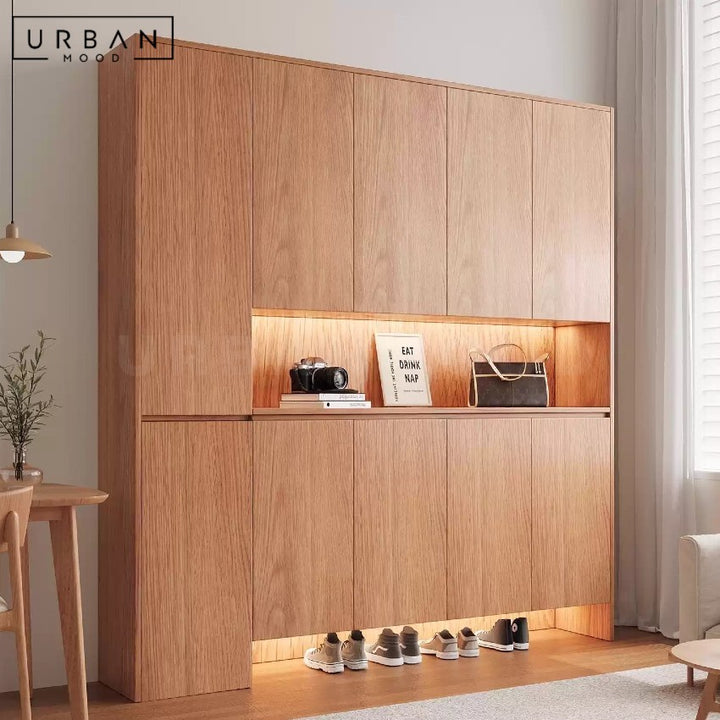 ZYGGIE Modern Full Height Shoe Cabinet