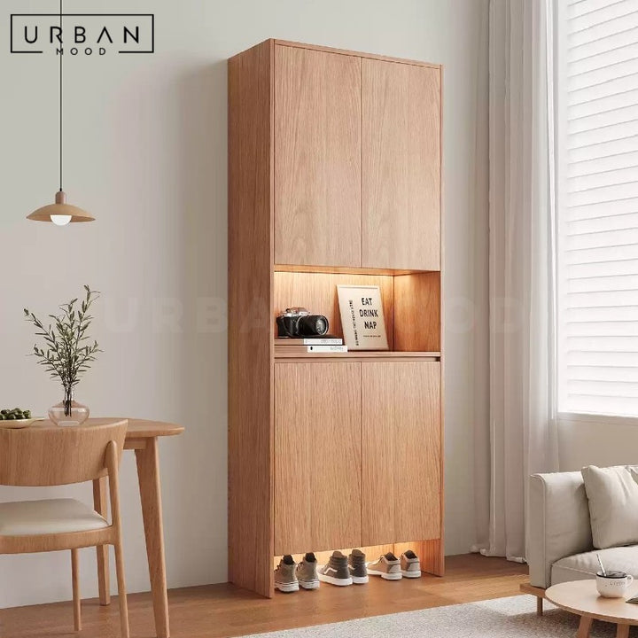 ZYGGIE Modern Full Height Shoe Cabinet
