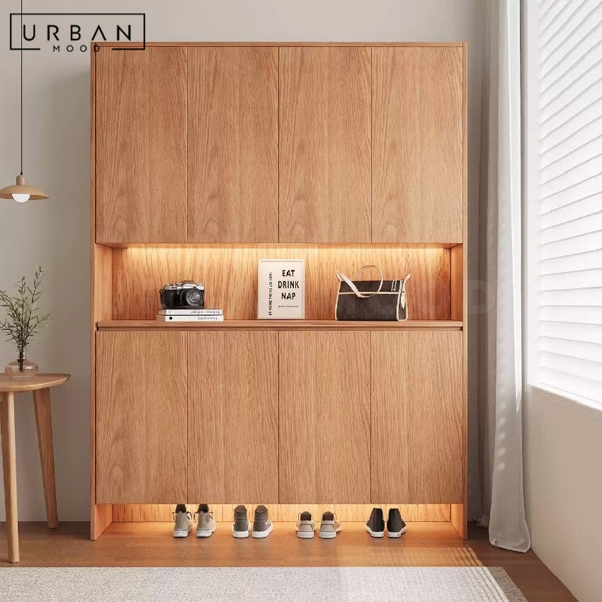 ZYGGIE Modern Full Height Shoe Cabinet