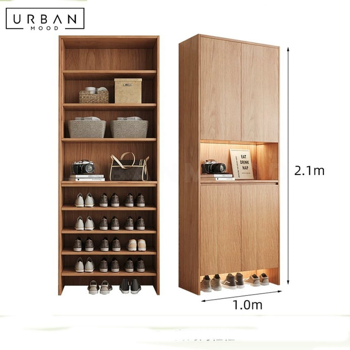 ZYGGIE Modern Full Height Shoe Cabinet