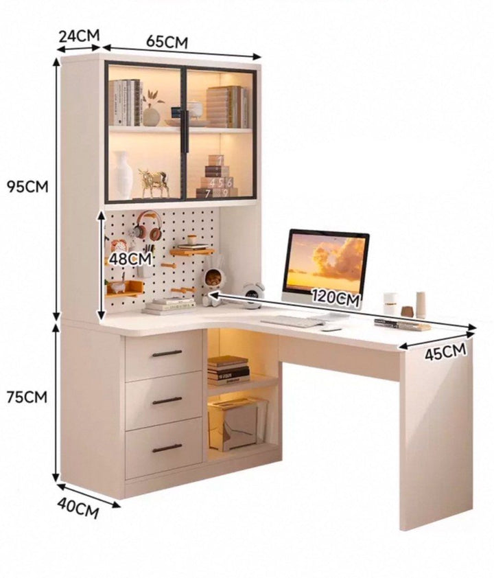 DARIEN Modern Multi Function Study Table - Cassa Haus Singapore